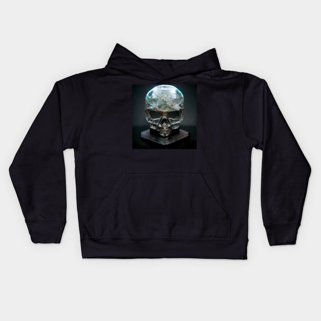 Crystal Skull Kids Hoodie by DarkAgeArt